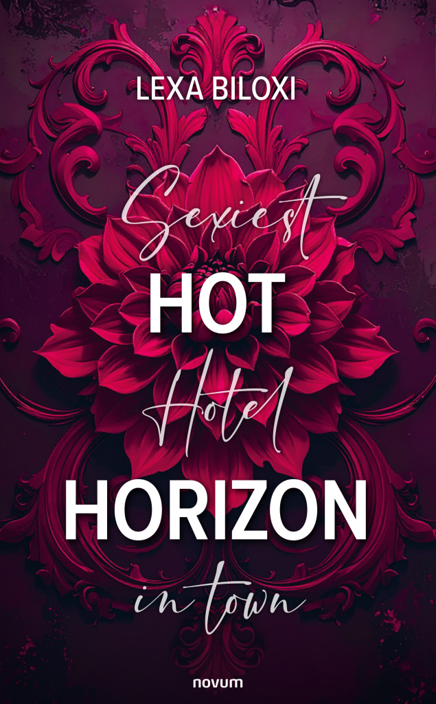 Buchcover Hot Horizon mit roter Blume und ornamentalen Elementen erotische Liebesromane